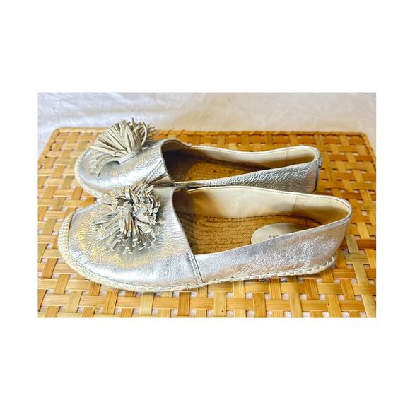 Michael Kors Women’s Metallic Gold Espadrille Loafers Size 6.5 - Picture 2 of 6
